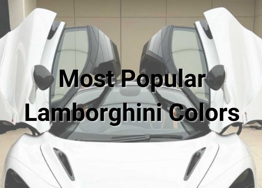 Popular Lamborghini colors - Lamborghini Hire Melbourne