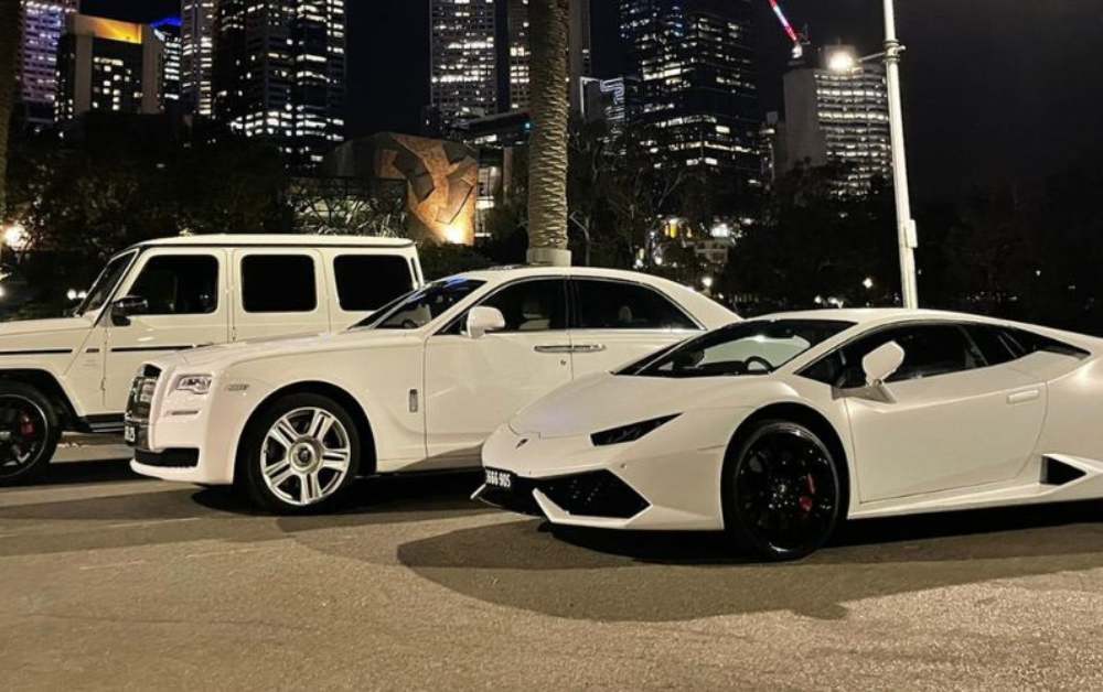 Parked Lambo for hire Melbourne - Lamborghini Hire Melbourne